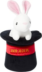 Frisco Magic Rabbit in a Hat 2-in-1 Plush Squeaky Dog Toy