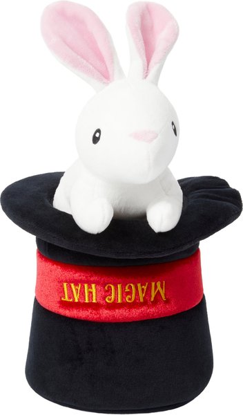 Frisco Magic Rabbit in a Hat 2-in-1 Plush Squeaky Dog Toy slide 1 of 5