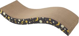 Frisco Wave Cat Scratcher Toy with Catnip, Moon & Stars