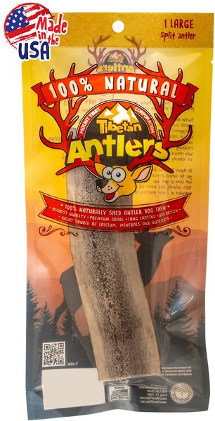 Tibetan Dog Chew Split Antler Grain-Free Dog Treat, 1 count, Large slide 1 of 6