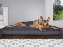 FurHaven Snuggle Deluxe Pillow Cat & Dog Bed with Removable Cover, Gray, X-Large