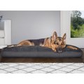 FurHaven Snuggle Deluxe Pillow Cat & Dog Bed with Removable Cover, Gray, X-Large