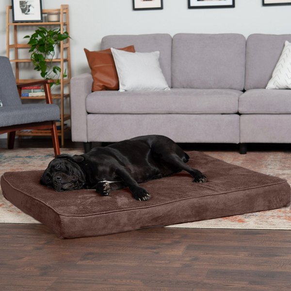 FurHaven Snuggle Deluxe Orthopedic Pillow Cat & Dog Bed w/Removable Cover, Espresso, Jumbo Plus slide 1 of 10