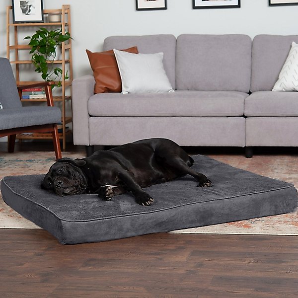 FurHaven Snuggle Deluxe Orthopedic Pillow Cat & Dog Bed with Removable Cover, Gray, Jumbo Plus slide 1 of 10