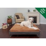 FUKUMARU Orthopedic Elevated Puppy & Cat Bed with Removable Cozy Cover, White, 21 x 16.5 x 10-in