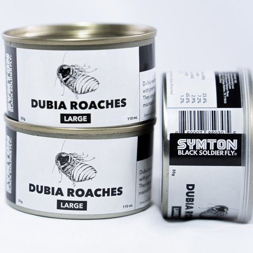Symton Large Dubia Roaches Canned Reptile Food, 35-g, count of 3