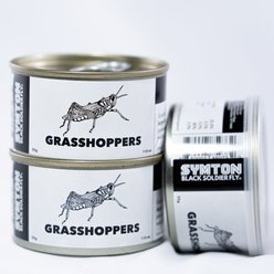 Symton Grasshoppers Canned Reptile Treats, 35-g, count of 3 slide 2 of 4