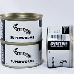 Symton Superworms Canned Reptile Treats, 35-g, count of 3 slide 2 of 4