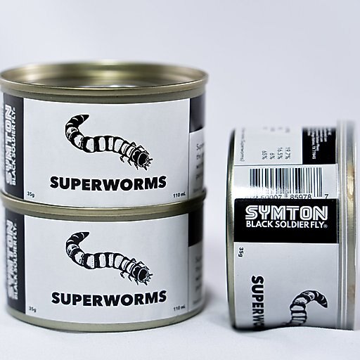 Symton Superworms Canned Reptile Treats, 35-g, count of 3