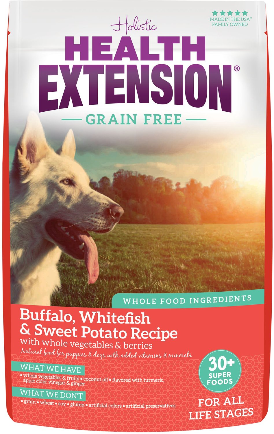 Health Extension Grain-Free Buffalo & Whitefish Recipe Dry Dog Food