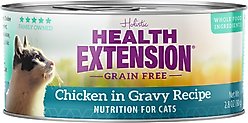 Health Extension Chicken in Gravy Grain-Free Wet Cat Food, 2.8-oz can, case of 24