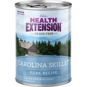 Health Extension Carolina Skillet Pork Recipe Grain-Free Wet Dog Food, 12.5-oz can, case of 12