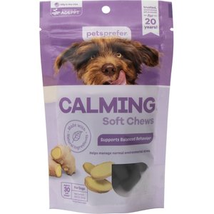 PetsPrefer Calming Pork Flavor Soft Chew Dog Supplement, 30 count