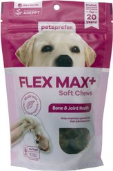 PetsPrefer Flex Max + Hip & Joint Support Fish Flavor Soft Chew Dog Supplement, 30 count