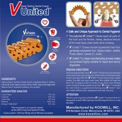 Koowill V United Great Tasting Dental Chews Medium Grain-Free Dental Dog Treats, 13 count slide 2 of 7