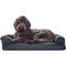 Show in main carousel: FurHaven Quilted Memory Top Bolster Cat & Dog Bed with Removable Cover, Iron Gray, Medium slide 4 of 10