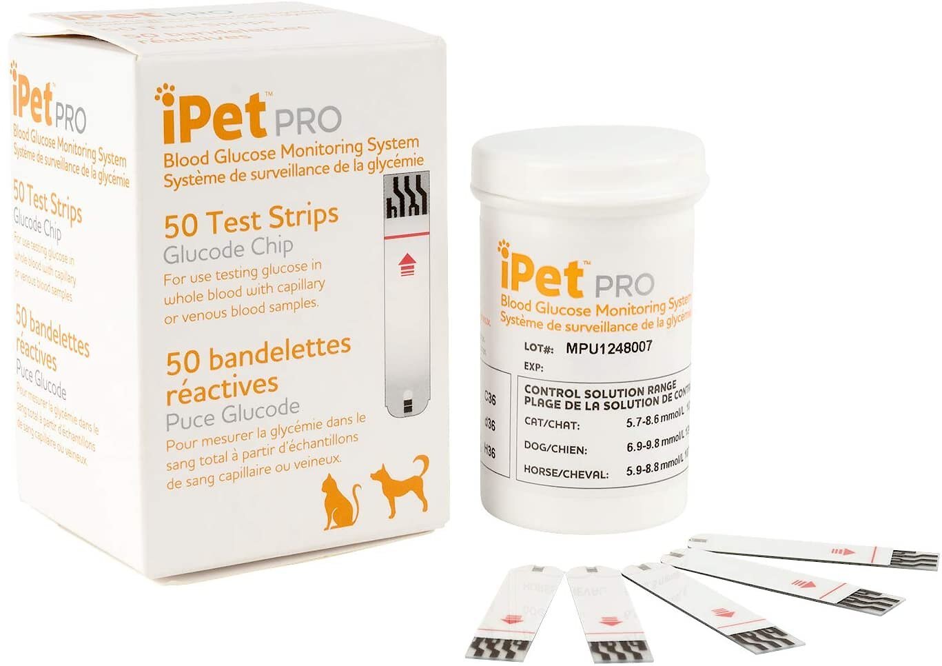 IPET PRO Blood Glucose Monitoring & Blood Glucose Test Strips for Dogs