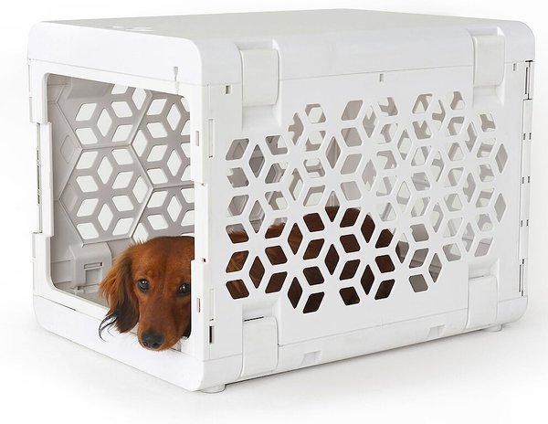 KindTail Pawd Collapsible Dog & Cat Crate, White slide 1 of 5