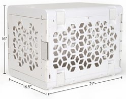 KindTail Pawd Collapsible Dog & Cat Crate, White slide 2 of 5