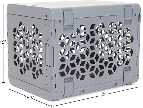 Show full view: KindTail Pawd Collapsible Dog & Cat Crate, Grey slide 2 of 8