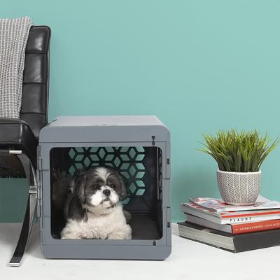 Show full view: KindTail Pawd Collapsible Dog & Cat Crate, Grey slide 5 of 8