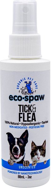 EcoSpaw Unscented Flea & Tick Dog & Cat Spray, 3-oz bottle slide 1 of 6