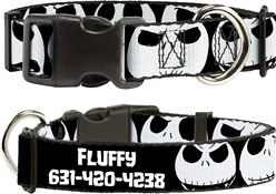 Buckle-Down Polyester Personalized Dog Collar, Disney Nightmare Before Christmas, Small