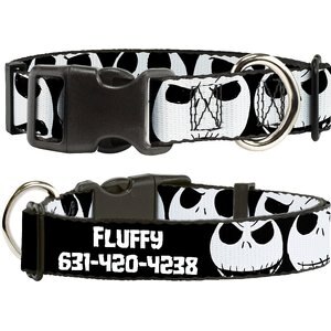 Buckle-Down Polyester Personalized Dog Collar, Disney Nightmare Before Christmas, Medium
