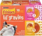 Friskies Lil' Gravies Variety Pack Cat Food Complement, 1.55-oz, case of 18