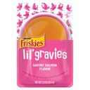 Friskies Lil' Gravies Savory Salmon Flavor Cat Food Complement, 1.55-oz pouch, case of 16