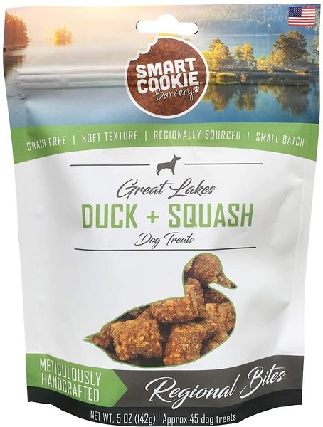 Smart Cookie Barkery Great Lakes Duck & Squash Dog Treats, 5-oz bag slide 1 of 6