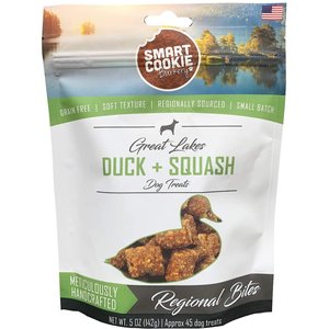 Smart Cookie Barkery Great Lakes Duck & Squash Dog Treats, 5-oz bag
