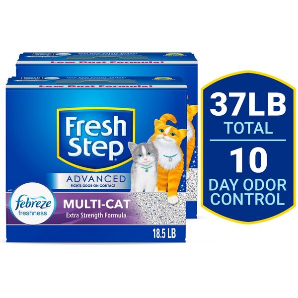 FRESH STEP Advanced Refreshing Gain Scented Clumping Clay Cat Litter