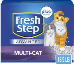 Fresh Step Advanced Multi-Cat Febreze Freshness Scented Clumping Clay Cat Litter, 18.5-lb box, 1 pack