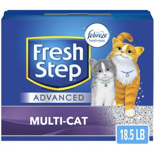 Fresh Step Advanced Multi-Cat Febreze Freshness Scented Clumping Clay Cat Litter, 18.5-lb box, 1 pack