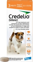 Credelio Chewable Tablet for Dogs, 12.1-25 lbs, (Orange Box), 3 Chewable Tablets (3-mos. supply)