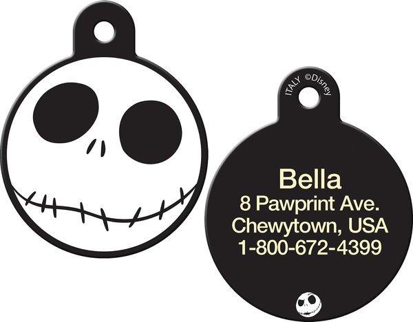 Quick-Tag Disney Skellington Circle Personalized Dog & Cat ID Tag slide 1 of 4