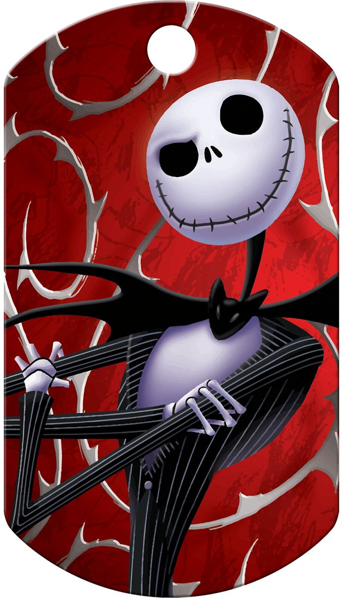 Quick-Tag Disney Skellington Bone Personalized Dog ID Tag