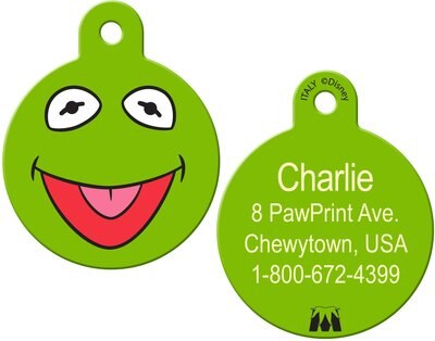 Quick-Tag Disney's Muppets Kermit Circle Personalized Dog & Cat ID Tag, slide 1 of 1