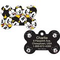 Quick-Tag Disney's Mickey Mouse Bone Personalized Dog ID Tag, Black