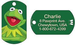 Quick-Tag Disney's Muppets Kermit Military Personalized Dog & Cat ID Tag