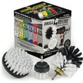 Drillbrush Power Scrubber 3-Piece Pet Hair Remover Brush Kit, Soft Bristle Drill Brush