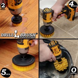 Drillbrush Power Scrubber 4-Piece Stiffness Pet Stain & Hair Removal Kit, Medium Bristle Drill Brush slide 2 of 6