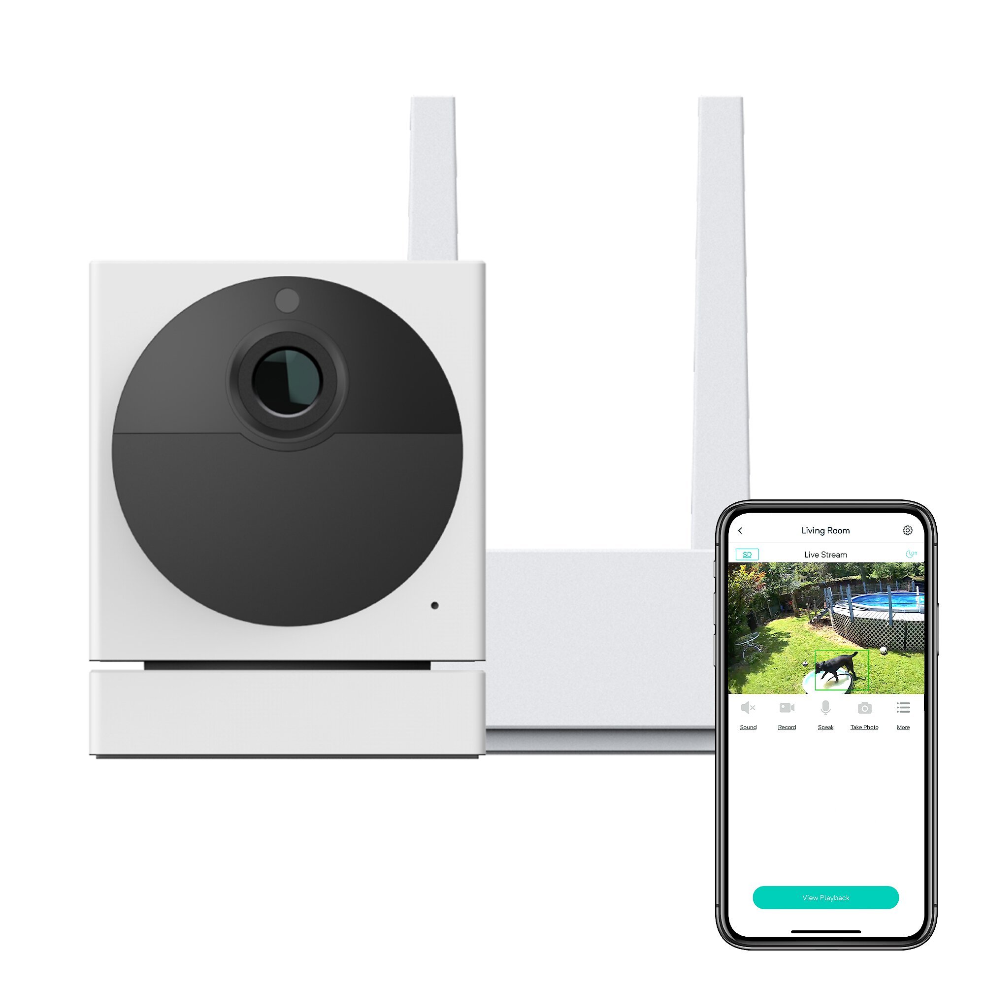 Does the Wyze outdoor camera have a realtime live stream viewable in the app like the indoor