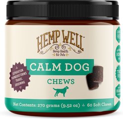 Hemp Well Calm Dog Anxiety Relief Soft Chew Dog Supplement, 60 count slide 1 of 7
