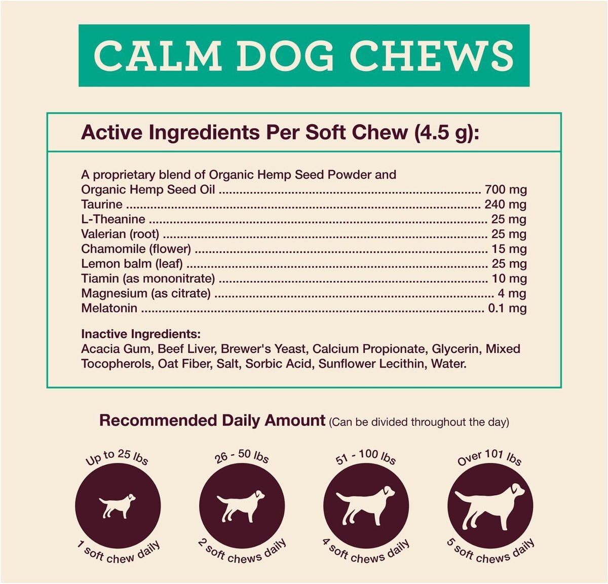 K9 Nature Supplements Complete Calm Dog Anxiety Relief Chicken Flavor Dog Supplement