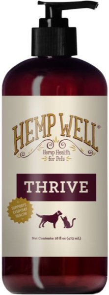 Hemp Well Hemp Thrive Liquid Cat & Dog Supplement, 16-oz bottle slide 1 of 8