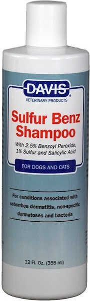 Davis Sulfur Benz Dog & Cat Shampoo, 12-oz bottle slide 1 of 3