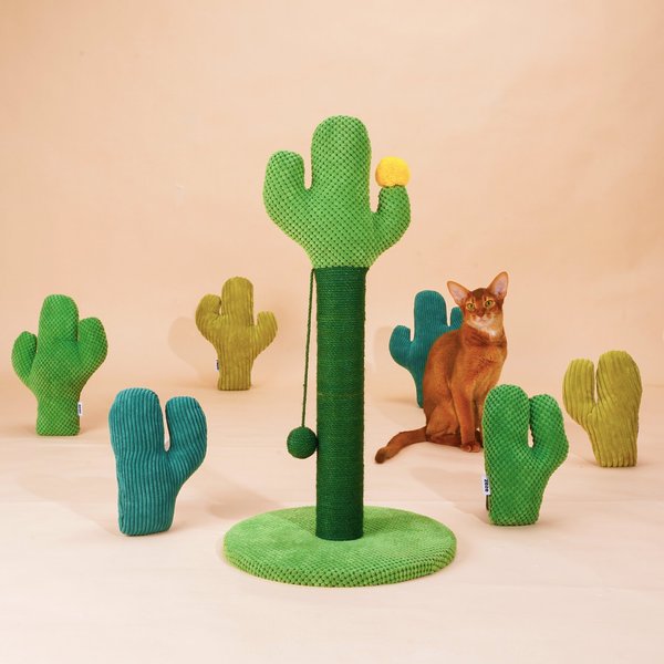 ZEZE Desert Cactus Woven Rope Cat Scratcher slide 1 of 8