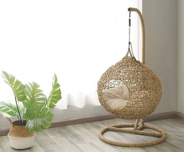 ZEZE Knipsa Bird Nest Cat Swing Chair